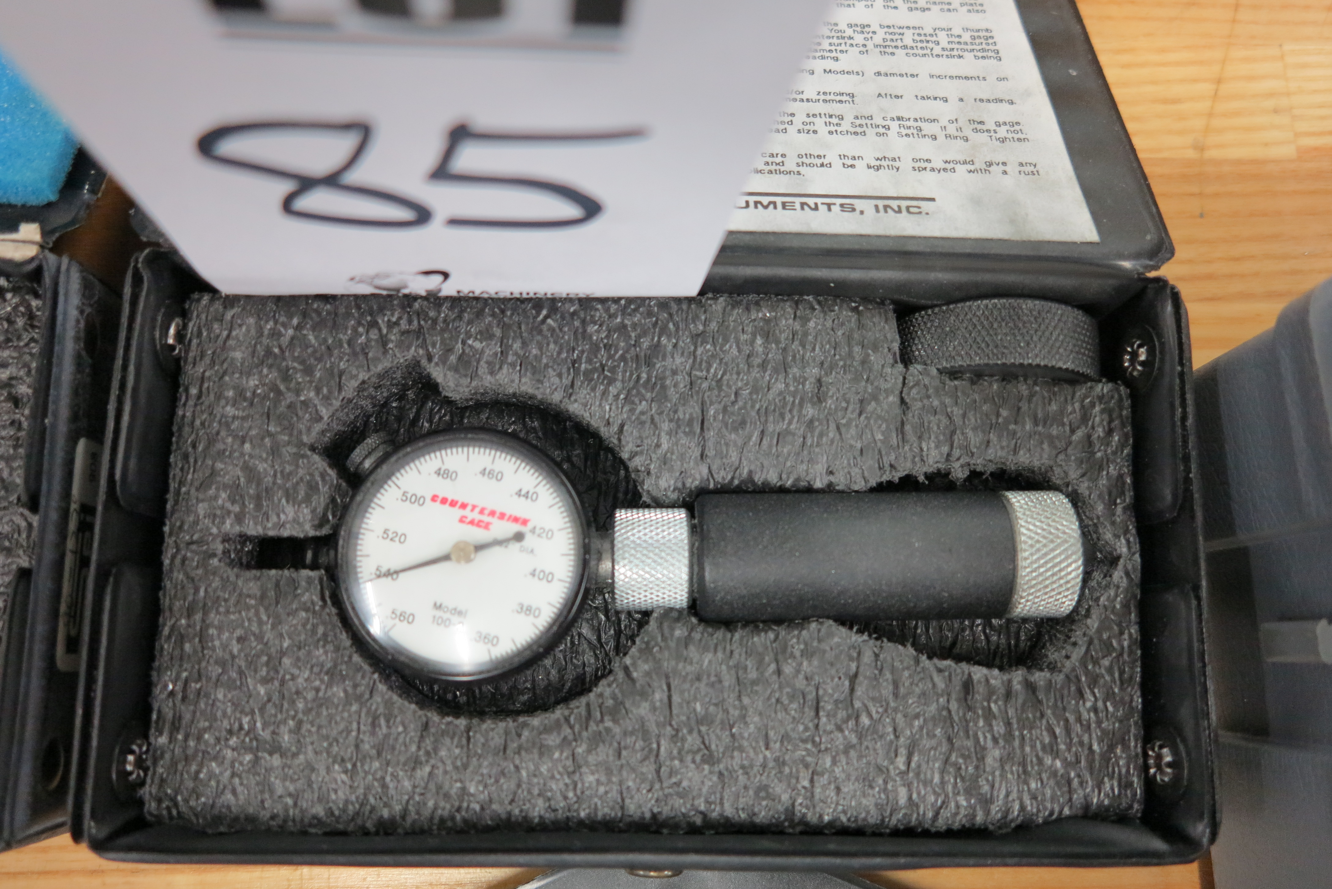 SPI DIAL COUNTERSINK GAUGE MODEL 100 2