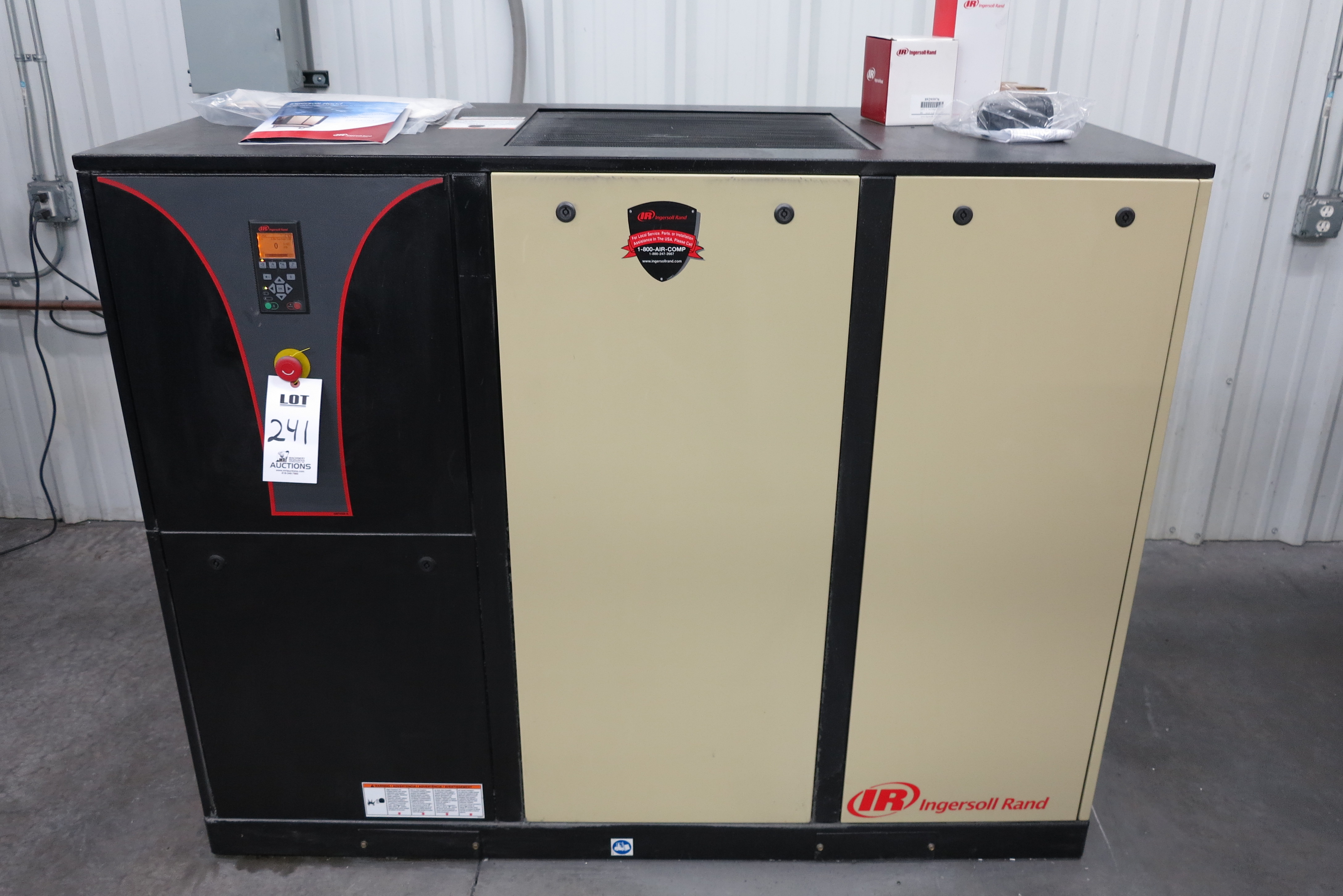 Invr Kompressor INGERSOL RAND MODEL CBV IRV 20HCC COMPRESSOR, 20HP, HOLDING TANK, AIR ...