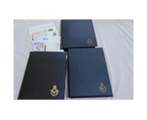 Three RAF museum albums of flown covers (some flown from Kemble Airfield), some signed, RAF museum associated reference book 