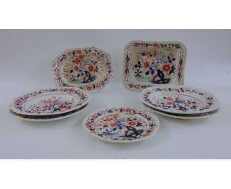 A collection of John Denton Baxter Celtic china with further impressed Staffordshire knot device, circa 1825 with Prince of W