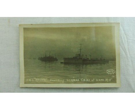 84 postcards, all military ships including First World War, Scapa flow scenes, etc