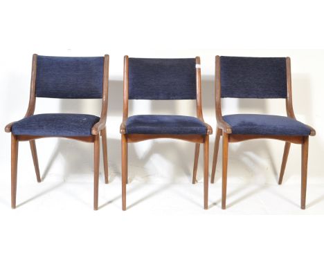 Ben Chairs ' Benchairs ' of Stowe - A set of three mid 20th Century retro vintage dining chairs having bentwood frames with t