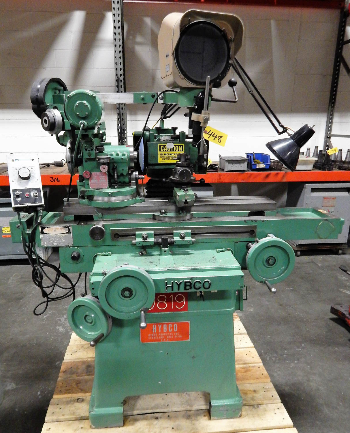 HYBCO FORM RELIEF GRINDER, MDL. 2100SB 2WAY (RADIAL & AXIAL