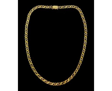 14ct gold fancy link chain necklace, stamped 585Condition Report:Approx 25.7gm, length = 51.5cm