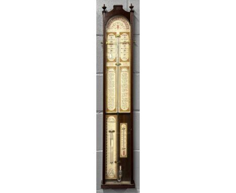 A reproduction Admiral Fitzroy's mercury barometer, H. 103cm.