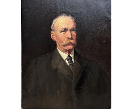 19TH CENTURY SCHOOL  Half-length portrait of a gentleman  Oil on canvas unsigned, 75cm x 62cm. 