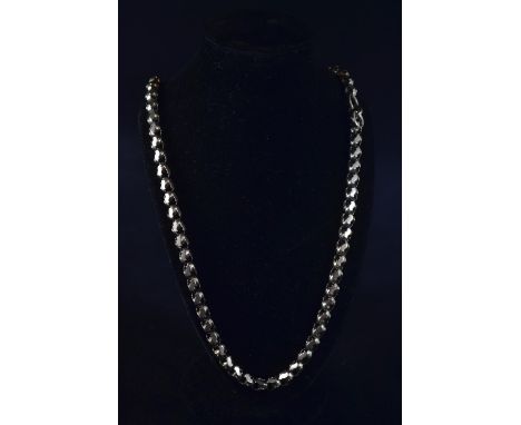 Yellow metal fob chain, circumference 400mm, 23.15 grams 