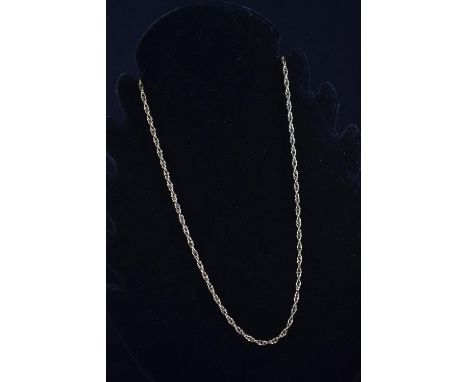 9ct gold Prince of Wales link neck chain, circumference 510mm, 9.8 grams 