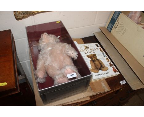 A Steiff Teddy Bear, 'Teddy Rose' reproduction of the 1925 limited edition with original box and certificate, having paper an