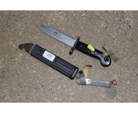 A Russian AK47 bayonet. This item can only be purchased by someone over the age of 18 and ID verification may be required. Fa