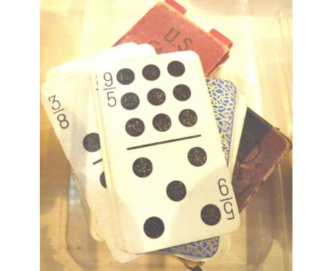 Two sets of Vintage USA card dominoes by US Card Co Cincinnati