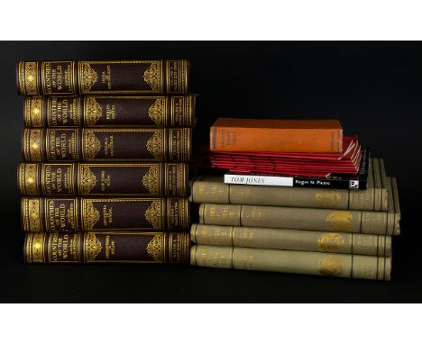 A Collection Of Books Comprising Of Tom Jones Quote Unquote, 4 Volumes Of Wonders Of Animal Life, 9 Books Of First Aid In The