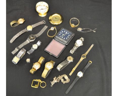 Watches and Clocks - a gentleman's gold plated Roamer Rotopower wristwatch, floating dial, expanding strap; a gentleman's Tim