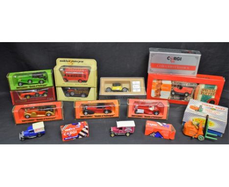 Diecast Vehicles - Dinky toys 401 forklift truck; Corgi collectors classics, matchbox models of yesteryear, days gone by; etc