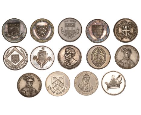 Miscellaneous, Educational award medals in silver (14), all 20th century, from Birmingham, Isle of Man, Kidderminster, Liverp