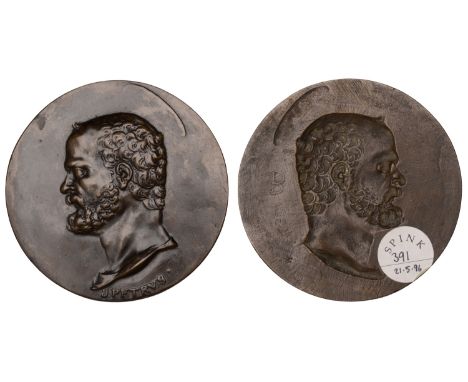 ITALY, St Peter, a uniface bronze plaque, possibly Florentine, signed B (?) on rev., a later cast of a 16th century original,