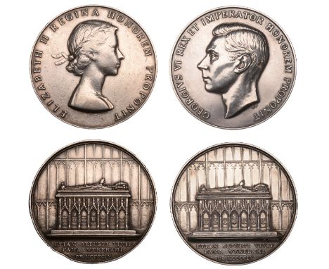 Local, HAMPSHIRE, Winchester College, King’s Medal, 1937, a silver award by T.H. Paget, bust of George VI left, rev. tomb of 