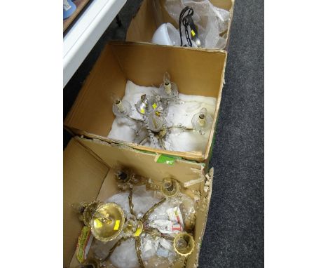 A parcel of ceiling lighting (including two lights on table)