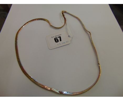 A 9ct Gold tri colour chain, 15 grams