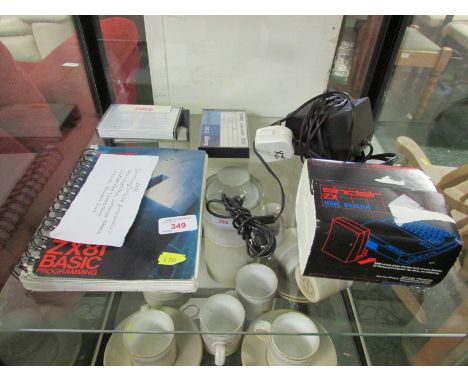 SINCLAIR ZX81 COMPUTER ACCESSORIES (ONE ITEM NEEDS A PLUG)