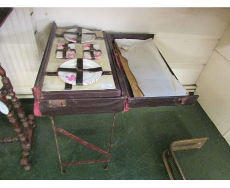 SIRRAM TABLE VINTAGE PICNIC SET WITH PARTIAL CONTENTS