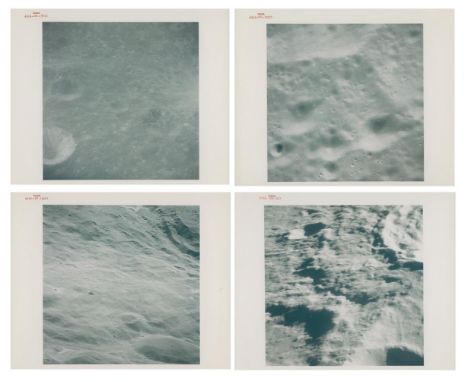 
	
		Charles Duke, John Young or Ken Mattingly
		Four orbital views of lunar craters: Morozov, Saenger, King Craters 
		Apoll