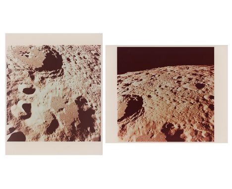 
	
		Michael Collins
		Diptych: rugged lunar terrain near Crater Daedalus; two consecutive views taken from the orbit
		Apoll