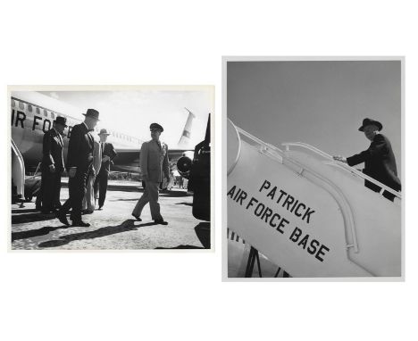 
	
		President Eisenhower tours the missile test base in Cape Canaveral
		10 February 1960
		Two vintage gelatin silver print