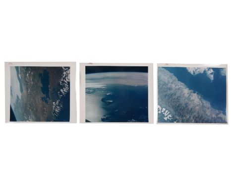 
	
		Eugene Cernan or Thomas Stafford
		Three photographs of the Earth from space, comprising views of Peru, Chile, Bolivia i