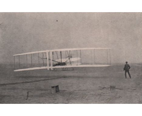 WRIGHT ORVILLE: (1871-1948) American Aviator who, with his brother Wilbur, invented and built the world's first successful ai