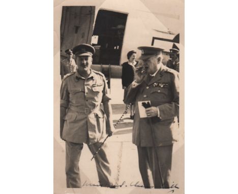 CHURCHILL WINSTON S.: (1874-1965) British Prime Minister 1940-45, 1951-55. Nobel Prize winner for Literature, 1953. An unusua