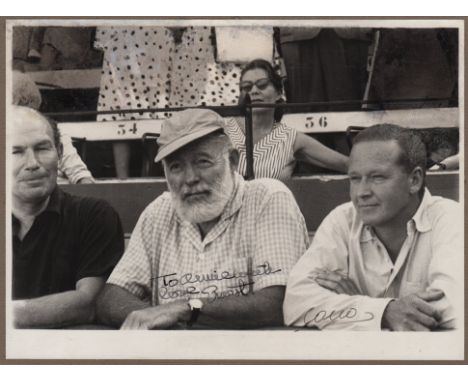 HEMINGWAY ERNEST: (1899-1961) American Novelist, Nobel Prize winner for Literature, 1954. An engaging vintage signed and insc