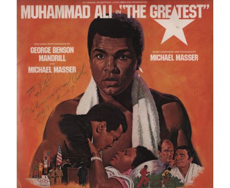 ALI MUHAMMAD: (1942-2016) American Boxer, World Heavyweight Champion. Signed and inscribed album record sleeve, being the sou