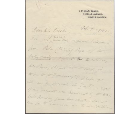 DOUGLAS ALFRED: (1870-1945) English Author & Poet, the intimate friend and lover of Oscar Wilde. A.L.S., Alfred Douglas, two 