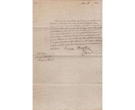 [ROSSINI GIOACHINO]: (1792-1868) Italian Composer. INGRAM-SEYMOUR-CONWAY FRANCIS (1743-1822) 2nd Marquess of Hertford. Britis