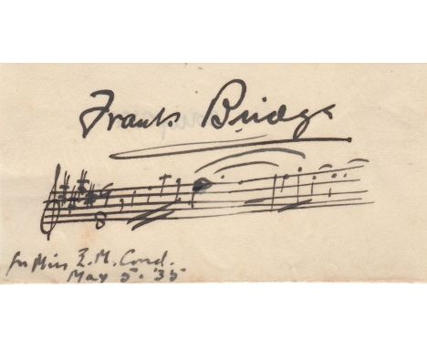 COMPOSERS: Selection of signed pieces, cards, letterheads, A.Ls.S. etc., by various composers (some associated with light mus