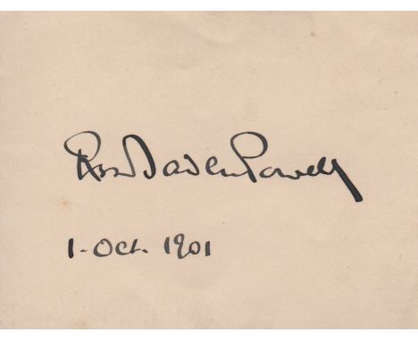MILITARY LEADERS: Small selection of signed letterheads (2), piece (1), A.L.S. (1) and T.L.S. (1) by various military leaders