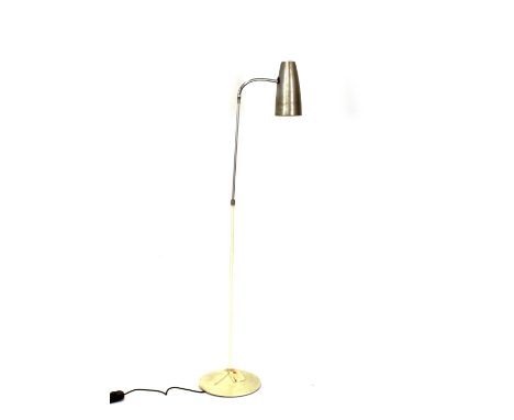 A modern aluminium adjustable standard lamp