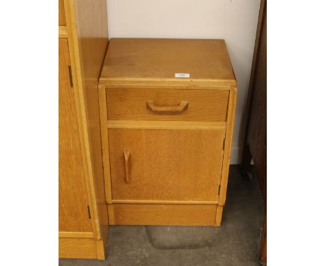 A G-plan light oak bedside cabinet, 37cm wide
