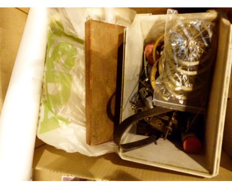 Box of modelling tools and equipment