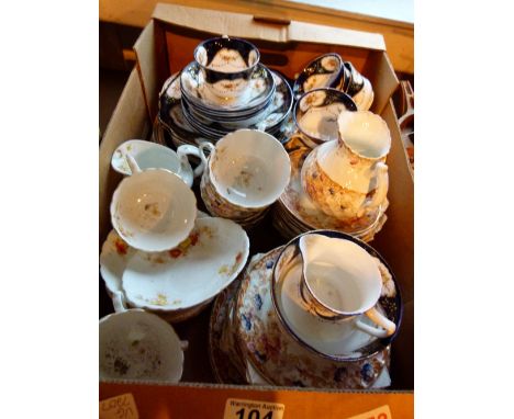 Box of mixed ceramic tea sets 