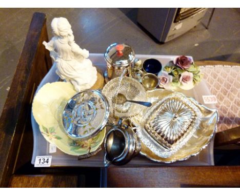 Mixed items including Carltonware, plated ware etc 