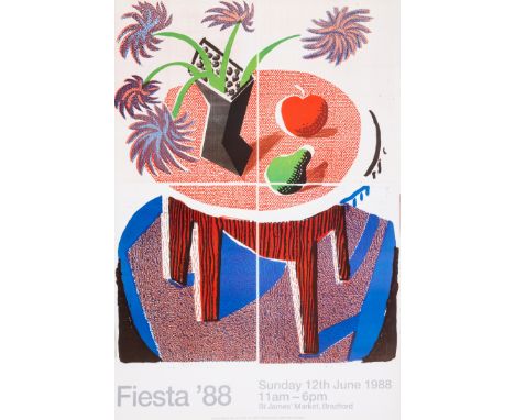 David Hockney (b.1937)Fiesta (Baggott 178)Offset lithograph printed in colours, 1988, on wove paper, the full sheet printed t