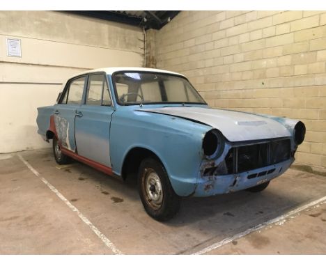 A 1965 Ford Cortina 1200 DeLuxe project, registration number CAE 630C, chassis number BA76EJ23449, engine number 113E378837, 
