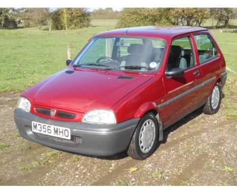 A 1995 Rover 100 Kensington, registration number M356 MHO, red. This smartly presented limited edition Kensington was origina