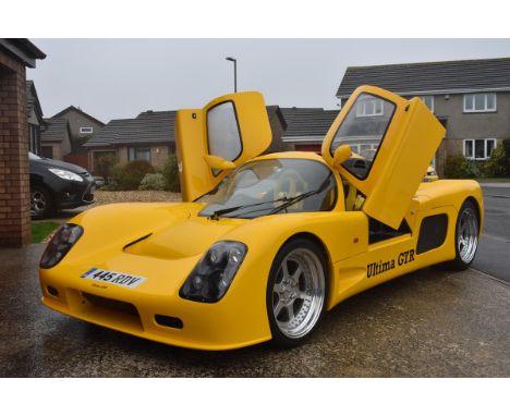 A 2013 Ultima GTR, registration number WG63 KRE, chassis number ULTIMASPORT225277, engine number 11996022001487, yellow. Esta