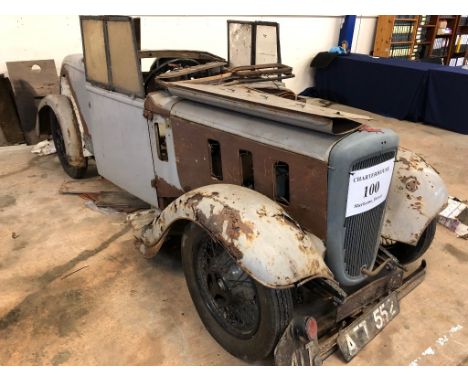 A 1935 Austin 10/4 tourer restoration project, registration ATT 552, grey. This exciting project has been stripped in readine