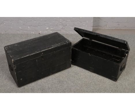 Two vintage tool chests.  