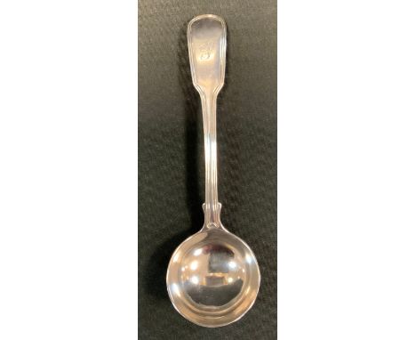 A George III silver sauce ladle, indistinct makers marks, London 1804, 2.10ozt 