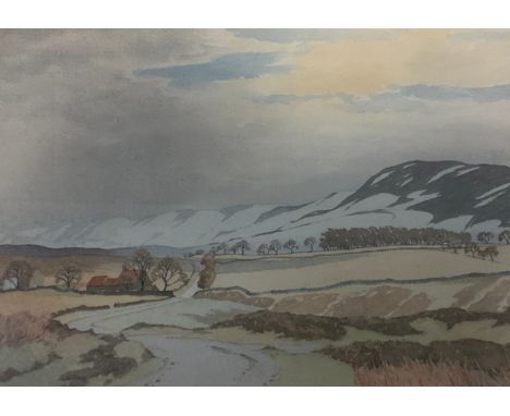 R S ClarkChequers Farm and Black Hambledonsigned, titled to verso, watercolour, 25cm x 36cm 